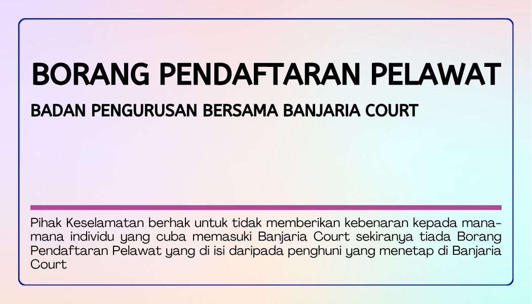 Thumbnail Borang Daftar Pelawat